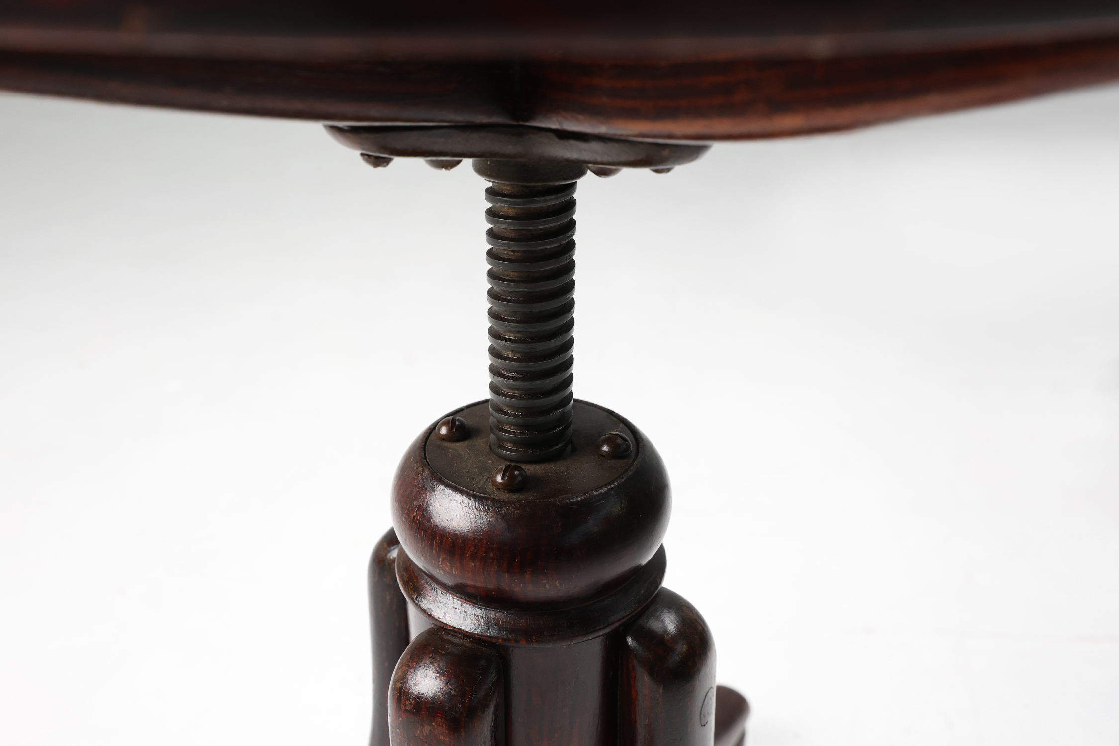 Thonet beech bentwood piano stool with caned seat, Austria ca. 1900thumbnail